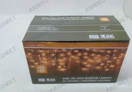 BOŽIĆNE LAMPICE SIGA 500L
DULJINA 12M + 3M KABEL
VISINA 60CM — HLADNO BIJELA 
TOPLO BIJELA